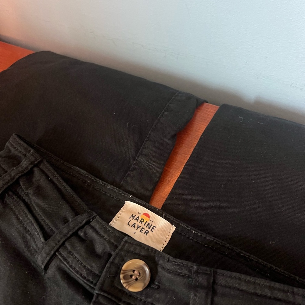 Marine Layer Classic Black Trousers